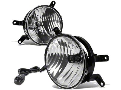Fog Lights with Switch; Clear (05-09 Mustang GT)