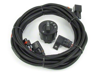 Fog Light Wiring and Switch Kit; H11 Connector (13-14 Mustang V6)
