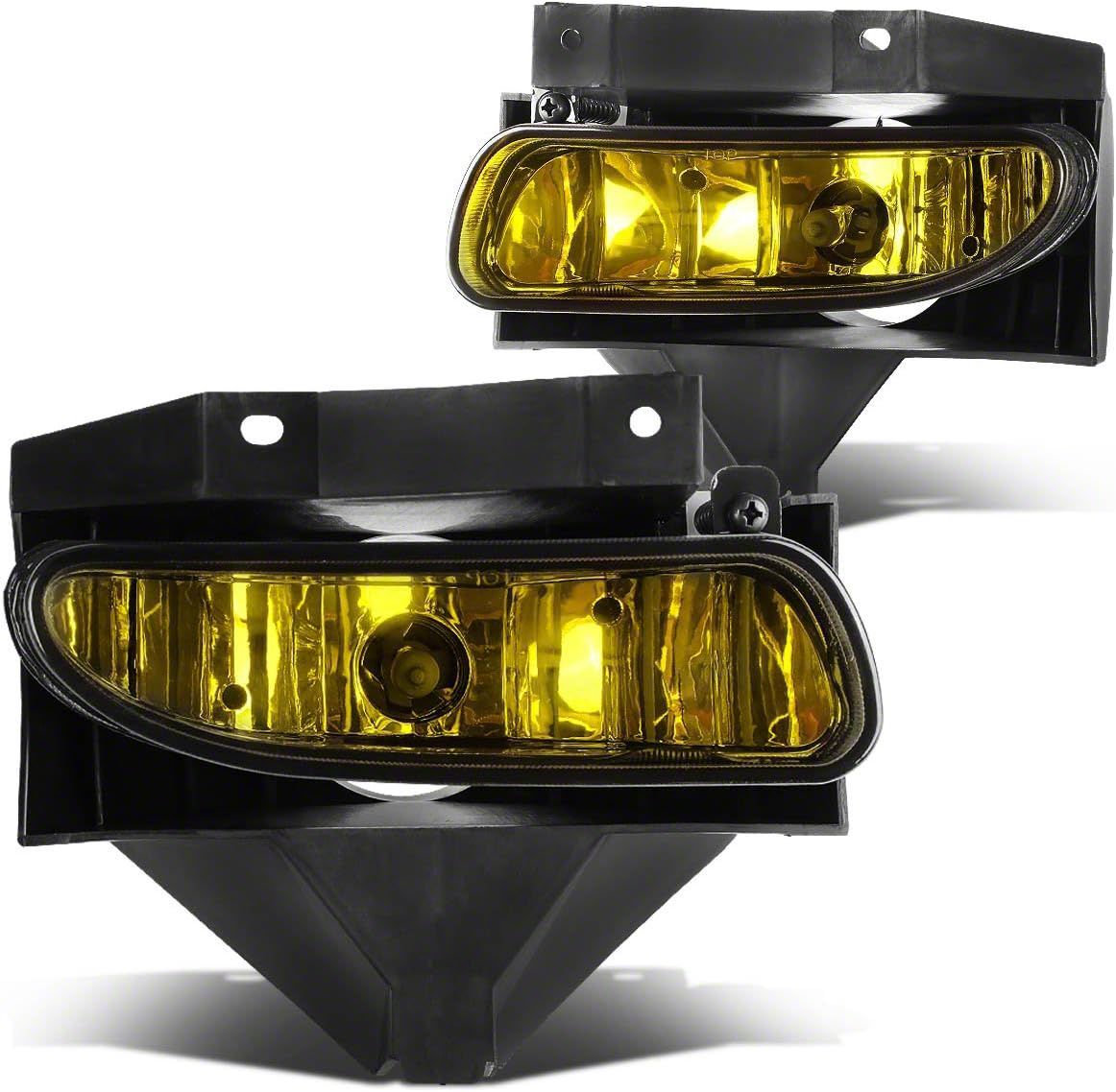 Smoke Fog Light Set For 1999-2004 Ford Mustang Base, Left & Right Halogen Lamps With Bulbs
