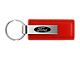 Ford Leather Key Fob; Red