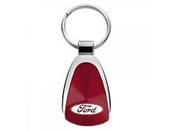 Ford Teardrop Key Fob; Burgundy