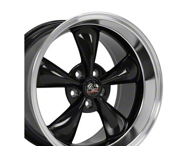 FR01 Black Wheel; Rear Only; 18x10; 22mm Offset (99-04 Mustang)