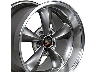 FR01 Gunmetal Wheel; Rear Only; 18x10; 22mm Offset (99-04 Mustang)