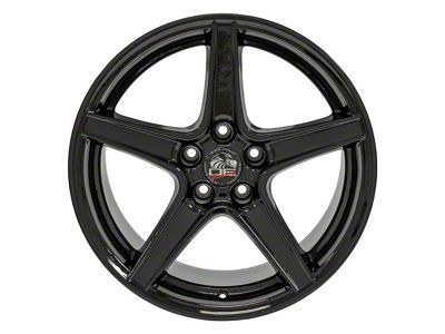 FR06B Black Wheel; Rear Only; 18x10; 22mm Offset (99-04 Mustang)