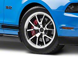 FR500 Style Gloss Black Machined Wheel; 18x9 (10-14 Mustang, Excluding 13-14 GT500)