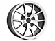 FR500 Style Gloss Black Machined Wheel; 18x9 (99-04 Mustang)