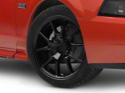 FR500 Style Solid Gloss Black Wheel; 18x9 (99-04 Mustang)