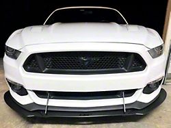 Front Air Splitter; Textured Black (15-17 Mustang w/o Performance Pack)
