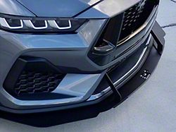 Front Air Splitter; Textured Black (24-26 Mustang GT, EcoBoost)