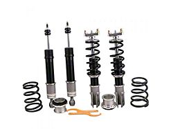 Front and Rear Coil-Over kit with 24-Way Damper Adjustment; Grey (94-04 Mustang)
