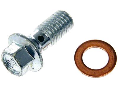 Front Brake Hose Bolts; M10-1.5 x 24.40mm (87-93 Mustang)
