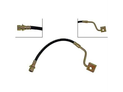 Front Brake Hydraulic Hose; Driver Side (1984 Mustang SVO)