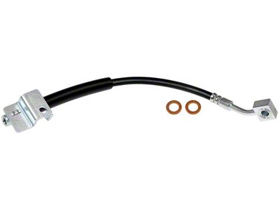Front Brake Hydraulic Hose; Driver Side (15-17 Mustang EcoBoost, V6; 15-23 Mustang GT)