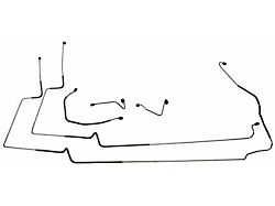 Front Brake Line Set; OE Steel (1982 Mustang GT w Front Disc Brakes)
