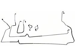 Front Brake Line Set; OE Steel (84-86 Mustang w/ Front Disc Brakes)
