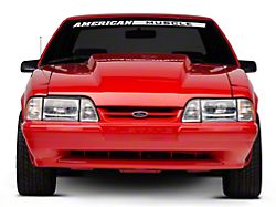 Front Bumper Cover with Mustang Lettering; Unpainted (87-93 Mustang LX)