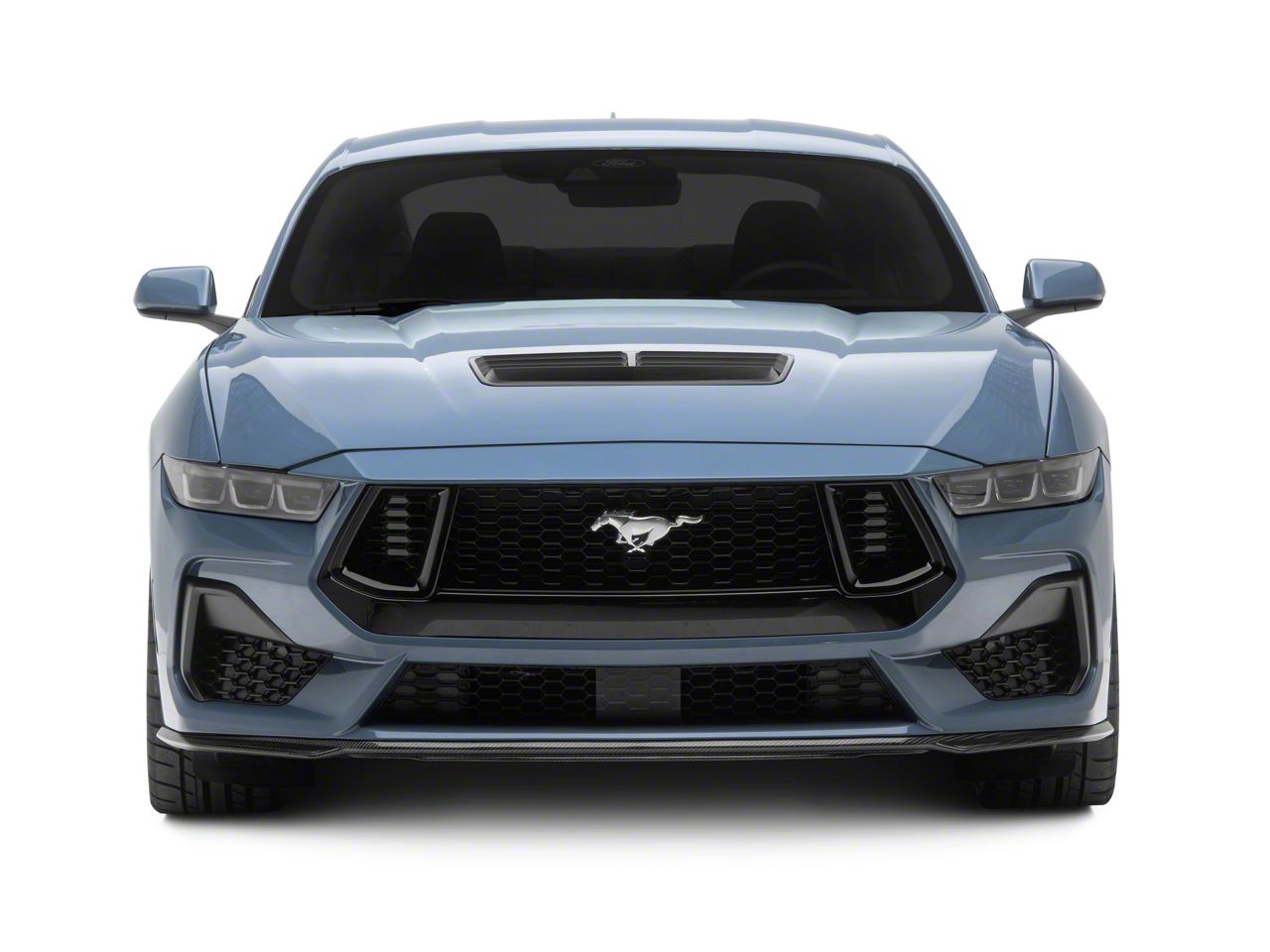 Mustang Front Chin Splitter; Carbon Fiber (24-26 Mustang