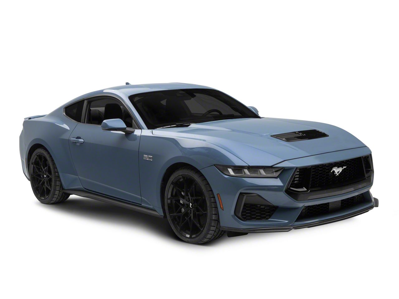 Mustang Front Chin Splitter; Carbon Fiber (24-26 Mustang