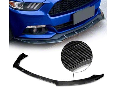 Front Chin Spoiler; Carbon Fiber (15-17 Mustang GT, EcoBoost, V6)