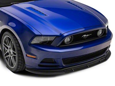 Front Chin Spoiler Splitter; Matte Black (13-14 Mustang GT, V6)