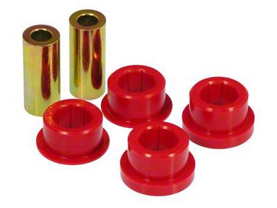 Front Lower Control Arm Bushing Kit; Red (05-14 Mustang)