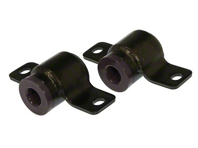Front Lower Rear Control Arm Bushing Kit with Brackets; Black (05-14 Mustang)