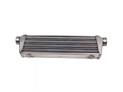 Front Mount Aluminum Intercooler; 27-Inch x 7-Inch x 2.50-Inch (Universal; Some Adaptation May Be Required)