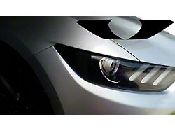 Front and Rear Lens Vinyl Tint Kit with Amber Corner Blackouts (15-17 Mustang, Excluding GT350)