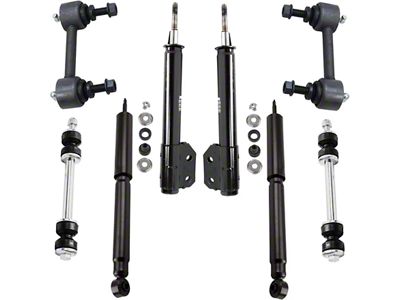 Front Strut and Rear Shock Kit with Sway Bar Links (94-04 Mustang V6; 03-04 Mustang Mach 1)