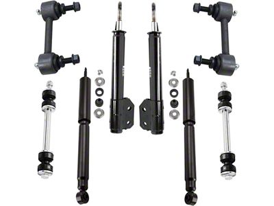 Front Strut and Rear Shock Kit with Sway Bar Links (94-04 Mustang V6; 03-04 Mustang Mach 1)