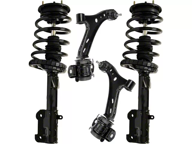 Front Strut and Spring Assemblies with Lower Control Arms (05-10 Mustang GT, V6)