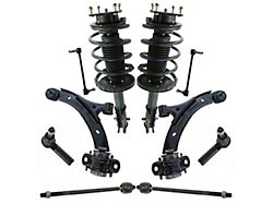 Front Strut and Spring Assemblies with Lower Control Arms, Front Sway Bar Links and Tie Rods (11-14 Mustang GT, V6)