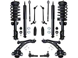 Front Strut and Spring Assemblies with Lower Control Arms, Shocks and Tie Rods (05-09 Mustang GT, V6)