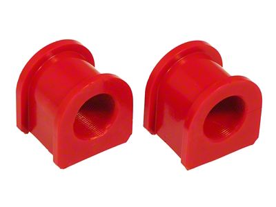 Front Sway Bar Bushing Kit; 1-1/8-Inch; Red (79-04 Mustang)