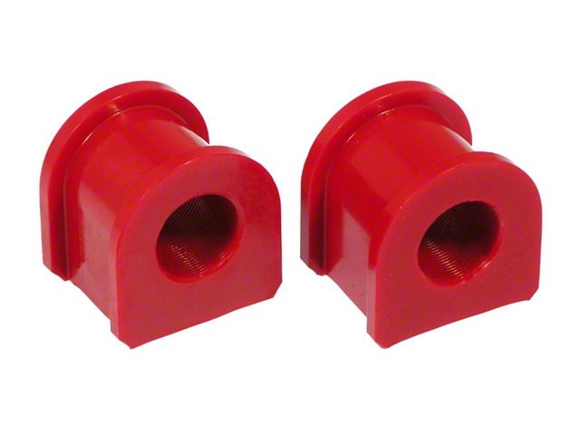 Front Sway Bar Bushing Kit; 25mm; Red (79-04 Mustang)