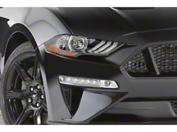 Front Turn Signal Covers; Clear (18-23 Mustang GT, EcoBoost)