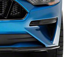 Front Turn Signal Covers; Smoked (18-23 Mustang GT, EcoBoost)