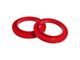 Front Upper Coil Spring Isolators; Red (79-82 Mustang)