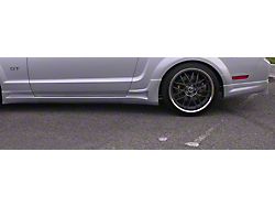 Street Scene Gen 3 Side Skirts; Unpainted (05-09 Mustang)