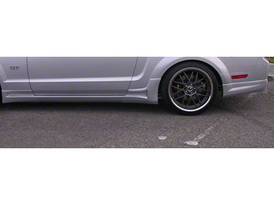 Street Scene Gen 3 Side Skirts; Unpainted (05-09 Mustang)