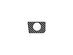 Glove Box Latch Accent Trim; Domed Carbon Fiber (15-23 Mustang)