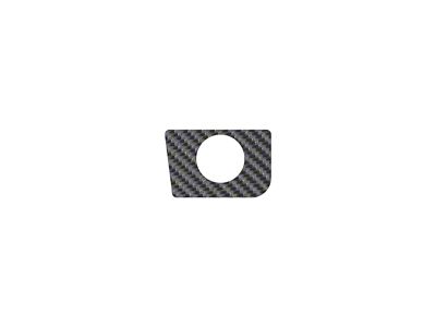 Glove Box Latch Accent Trim; Raw Carbon Fiber (15-23 Mustang)