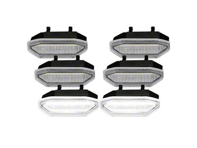 Grille Daytime Running Lights; Clear (15-17 Mustang EcoBoost, V6)