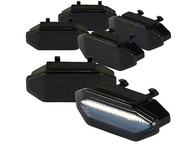 Grille Daytime Running Lights; Smoked (15-17 Mustang EcoBoost, V6)