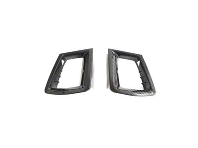 NYTOP Grille Inserts; Matte Dry Carbon Carbon (2024 Mustang GT)