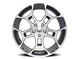GT-D Replica Satin Gunmetal Machine Face Wheel; Rear Only; 19x11; 50mm Offset (24-26 Mustang)