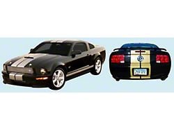 GT-H Style Rocker Panel Stripes; Red (05-09 Mustang)