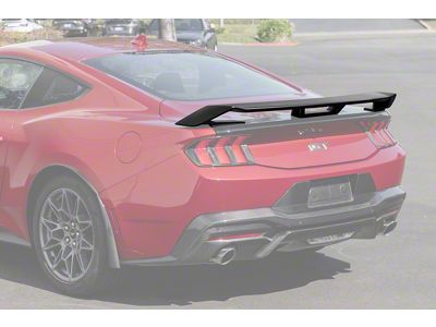 GT Package Rear Spoiler; Matte Black (24-25 Mustang Fastback)