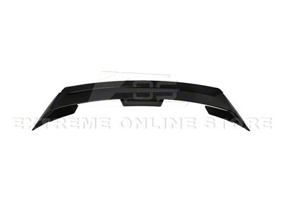 GT Performance Pack Style Rear Spoiler with Gurney Flap; Matte Black (24-25 Mustang Fastback)