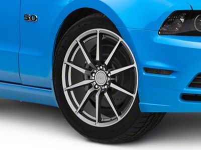GT350 Style Charcoal Wheel; 19x8.5; 30mm Offset (10-14 Mustang)